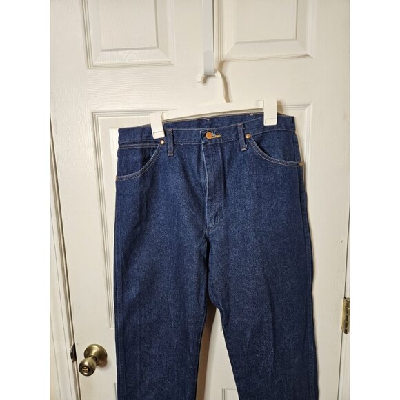 Wrangler Cowboy Cut 13MWZ Original Fit Jeans Rigid Indigo Men's Size  35x34 - Picture 2 of 9